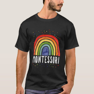 T-shirt Montessori Rainbow For Montessori Teachers