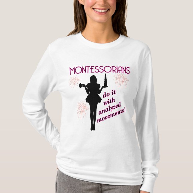 T-shirt Montessorians le font avec la pièce en t de (Devant)