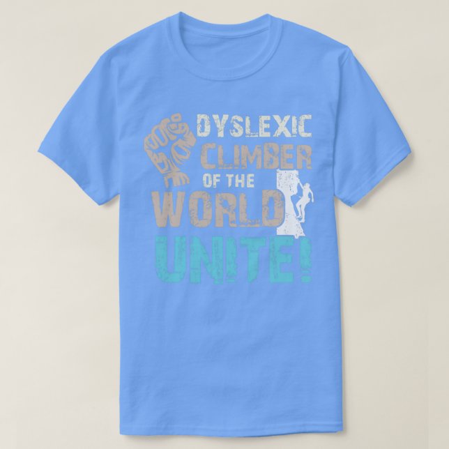 T-shirt Monteur Dyslexique Du Monde Unite (Design devant)