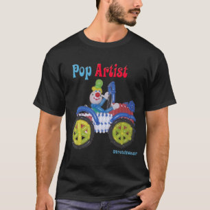 T-shirt Montez en ballon le clown dans la voiture disant