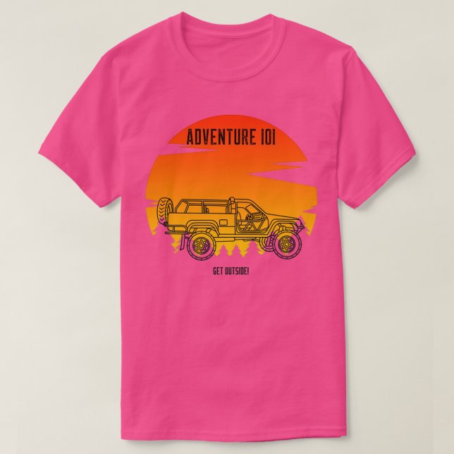 T-shirt Montez et brille dans le grand air (Design devant)