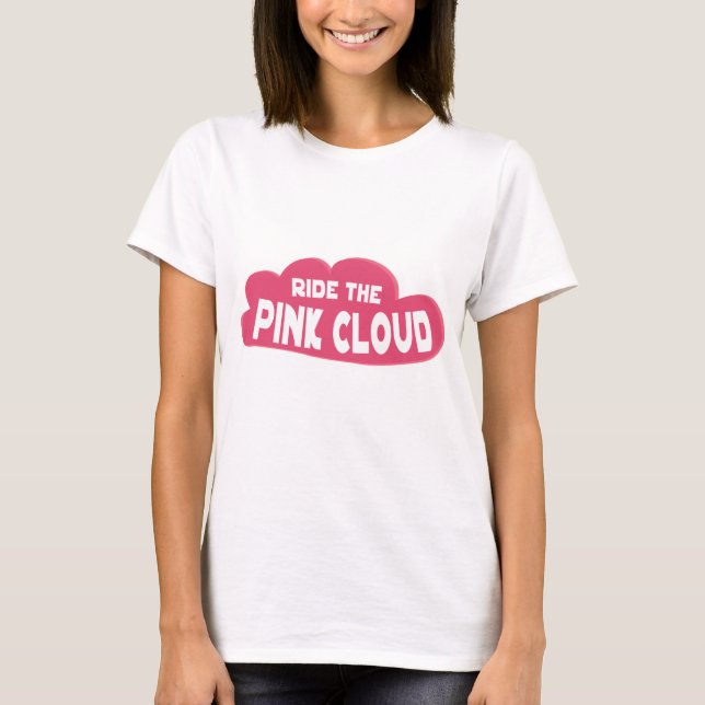 T-shirt montez le nuage rose (Devant)