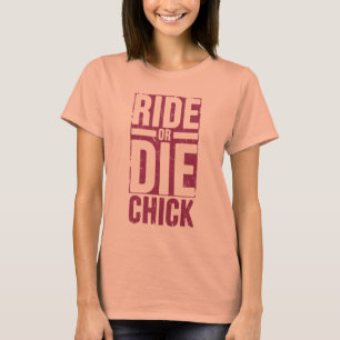 T-shirt montez ou mourez poussin