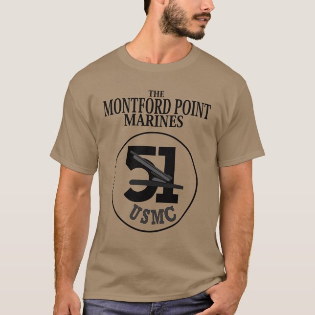 T-SHIRT MONTFORD MARINES 51E BATAILLE (Devant)