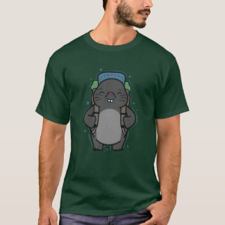 T-shirt Monticule de l'animal de randonnée de la taupe vin