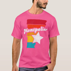 T-shirt Montpelier Vermont Vintage Souvenir déshabillé 2
