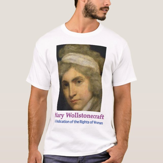 T-shirt montrant Mary Wollstonecraft (Devant)