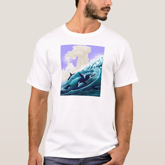 T-shirt Montre de baleine (Devant)