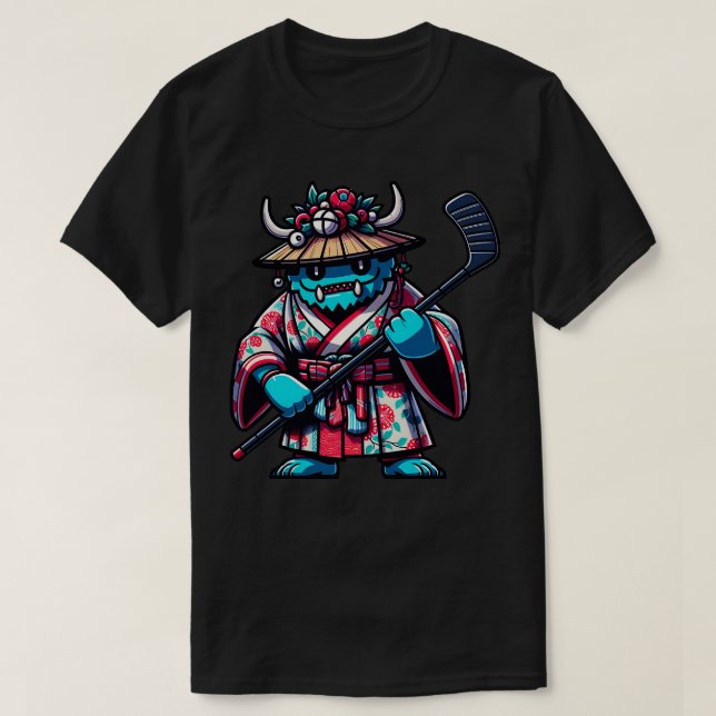 T-shirt Montre de hockey sur glace (Design devant)