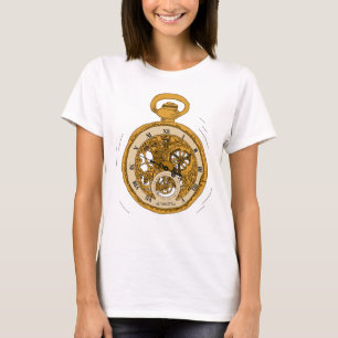 T-shirt Montre de poche illustrée