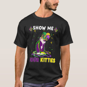 T-shirt Montre-moi tes chatons drôle mignon chat masqué Ma