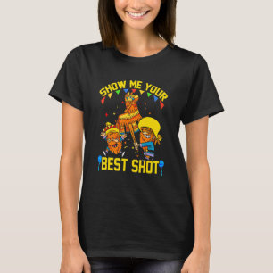 T-shirt Montre-moi ton meilleur coup  Pinata Alpaga Mexica