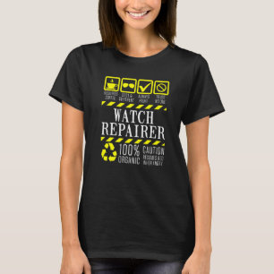 T-shirt Montre Réparateur horloger horloger horloger horlo