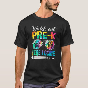 T-shirt Montre Tie Dye Attention Préscolaire Me Voici Reto