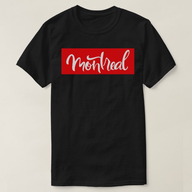 T-shirt Montréal Grossissant Canadien (Design devant)