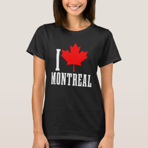 T-shirt Montréal Québec Canada Feuille d'érable Drapeau ca