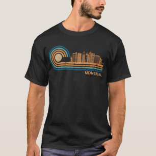 T-shirt Montreal Skyline Retro Montréal Fan Canada Skyline