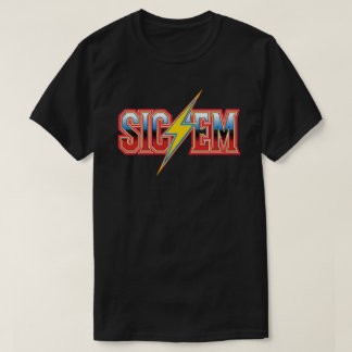 T-shirt Montrer l'esprit de football du secondaire avec Si