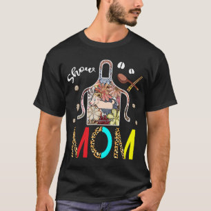 T-shirt Montrer Maman Chèvre Leopard Floral Apron Cuisinie