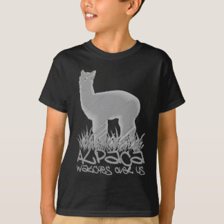 T-shirt Montres d'alpaga au-dessus de nous