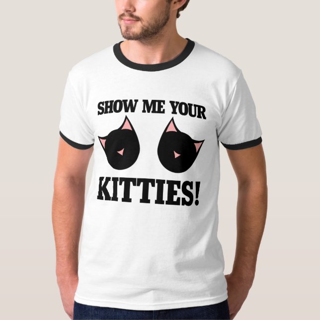 T-shirt Montrez-moi vos chatons (Devant)