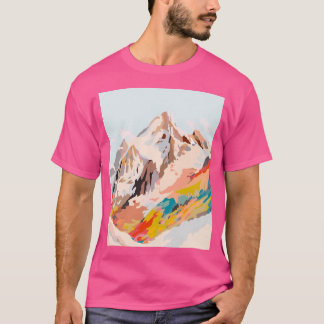 T-shirt Monts en verre Graphisme