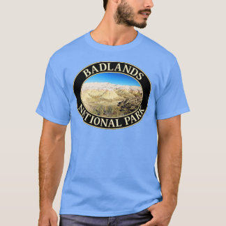T-shirt Monts jaunes dans le parc national Badlands de Sou
