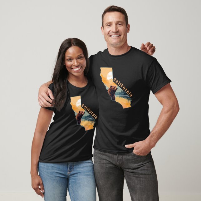 T-shirt Monts Ours de Californie (Unisexe)