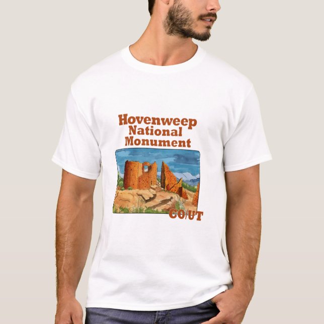T-shirt Monument national de Hovenweep, CO/UT (Devant)