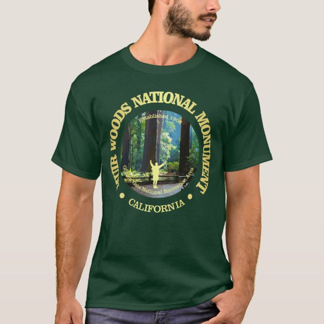 T-shirt Monument national de Muir Woods (Devant)
