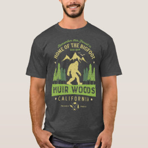 T-shirt Monument national de Muir Woods Californie Bigfoot