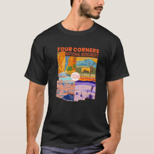 T-shirt Monument National Des Quatre Coins Avec Parcs Nati