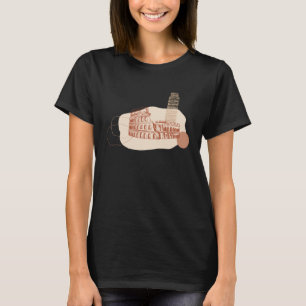 T-shirt Monuments italiens Colosseum & Tour penchée de Pis