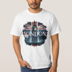 T-shirt Monuments uniques de Londres et union jack Cool