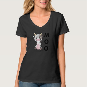 T-shirt Moo Baby Cow Fermier Ferme Animal Vie du pays