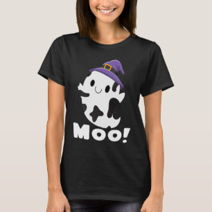 T-shirt Moo Cow Ghost Halloween femmes filles garçons