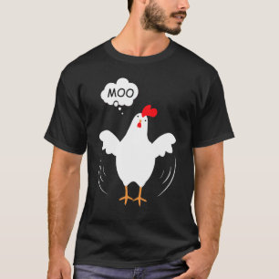 T-shirt MOO CowChicken Chicken dit le son de Moo Cow '
