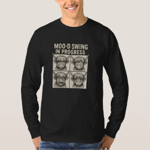 T-shirt Moo d Swing en cours Funky Cow Pun