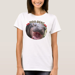 T-shirt Moo Deng Happy Hippo Meme