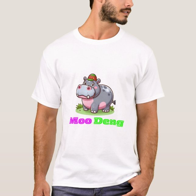 T-shirt Moo Deng (Hippo thaï) (Devant)