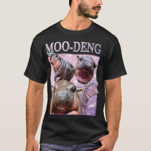 T-SHIRT MOO-DENG LE CÉLÈBRE BÉBÉ PIGMY HIPPO MOODENG