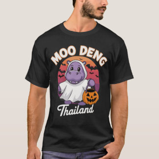 T-shirt Moo Deng : L'hippo fantomatique