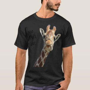 T-shirt moo girafe chèvre drôle Cadeau pour amoureux de ch