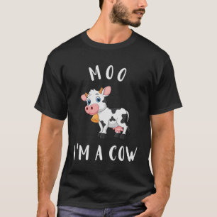 T-shirt Moo I m'A Cow Farmer Boucher Lait Farmer Vache