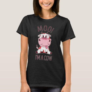 T-shirt Moo Je suis un costume humain de vache