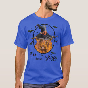 T-shirt Moo Je Veux Dire Boo Cute Halloween Vache Occident