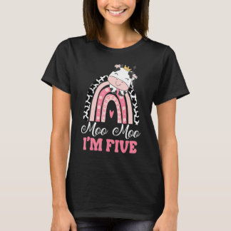 T-shirt Moo Moo Im Cinq Anniversaire Femme tenue 5e Annive