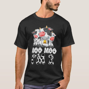 T-shirt Moo Moo J'ai Deux Ans Anniversaire Vache Enfant 2