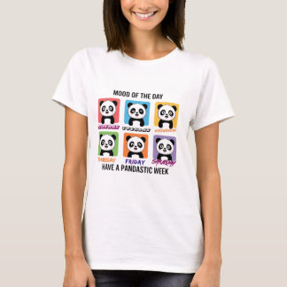 T-shirt Mood of the Day Cute Panda Illustration | Kawaii 