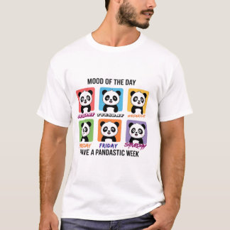 T-shirt Mood of the Day Cute Panda Illustration | Kawaii W